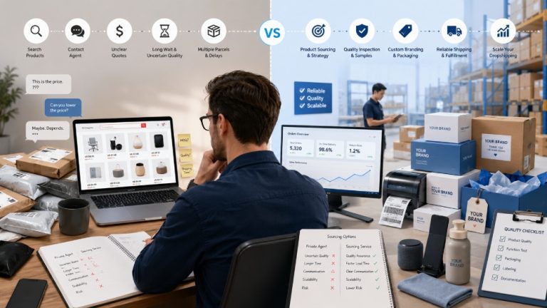 AliExpress Private Agent or Product Sourcing Service Which Is Better for Scaling a Dropshipping Store