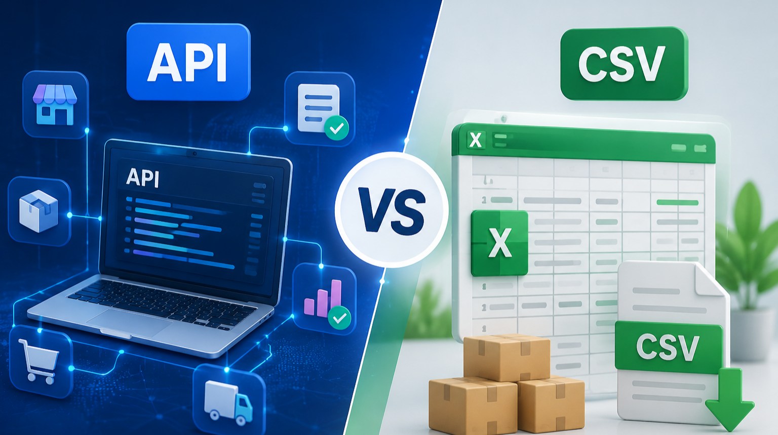 API vs CSV Supplier Feeds: Which Setup Fits Your Store Size