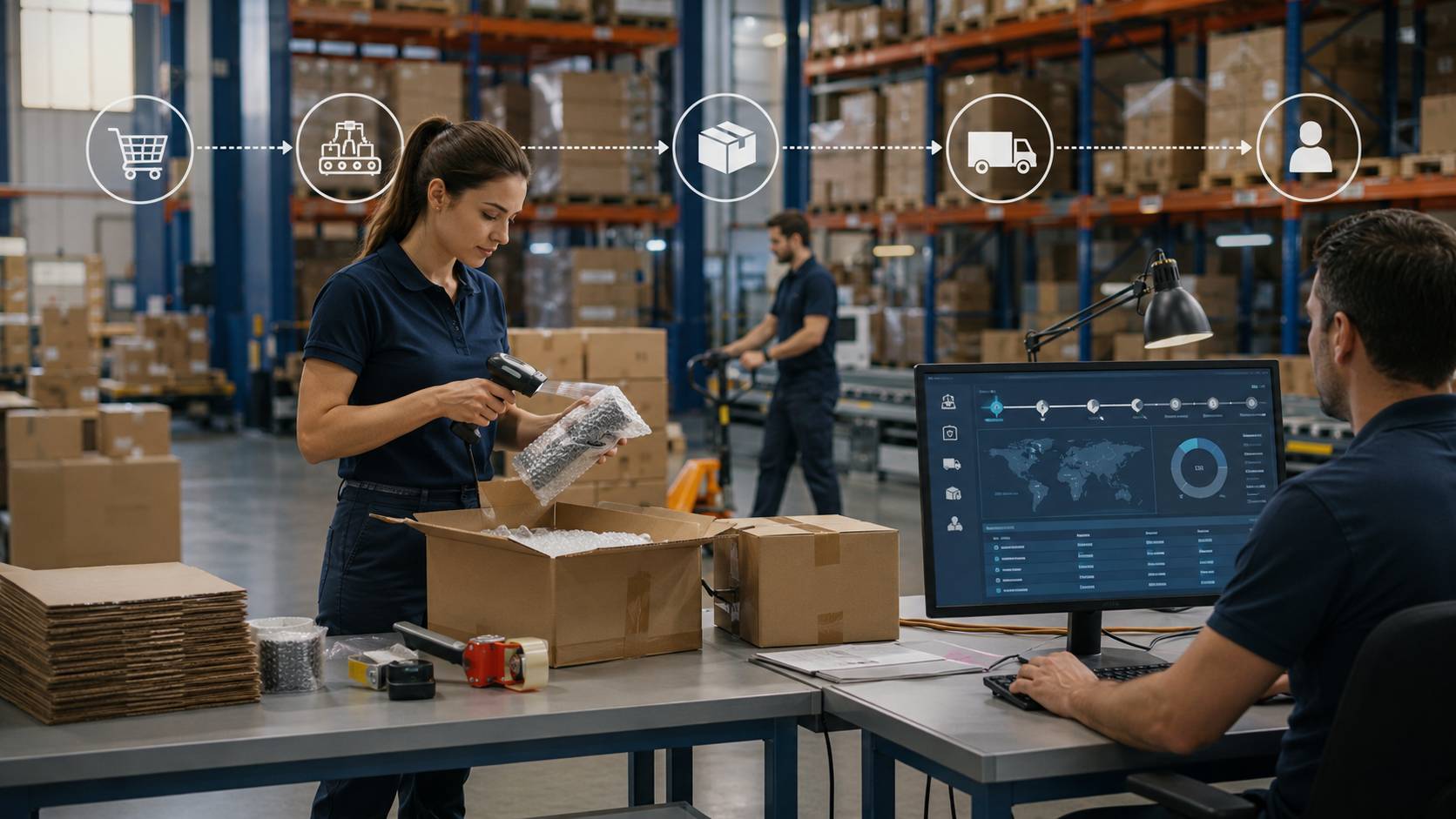 Dropshipping product inspection and shipping workflow